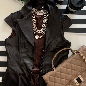 To The Max Leather Vest